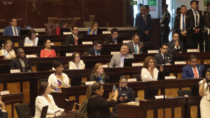 Los asambleístas del correísmo se oponen frontalmente a la ley de Daniel Noboa sobre las economías criminales