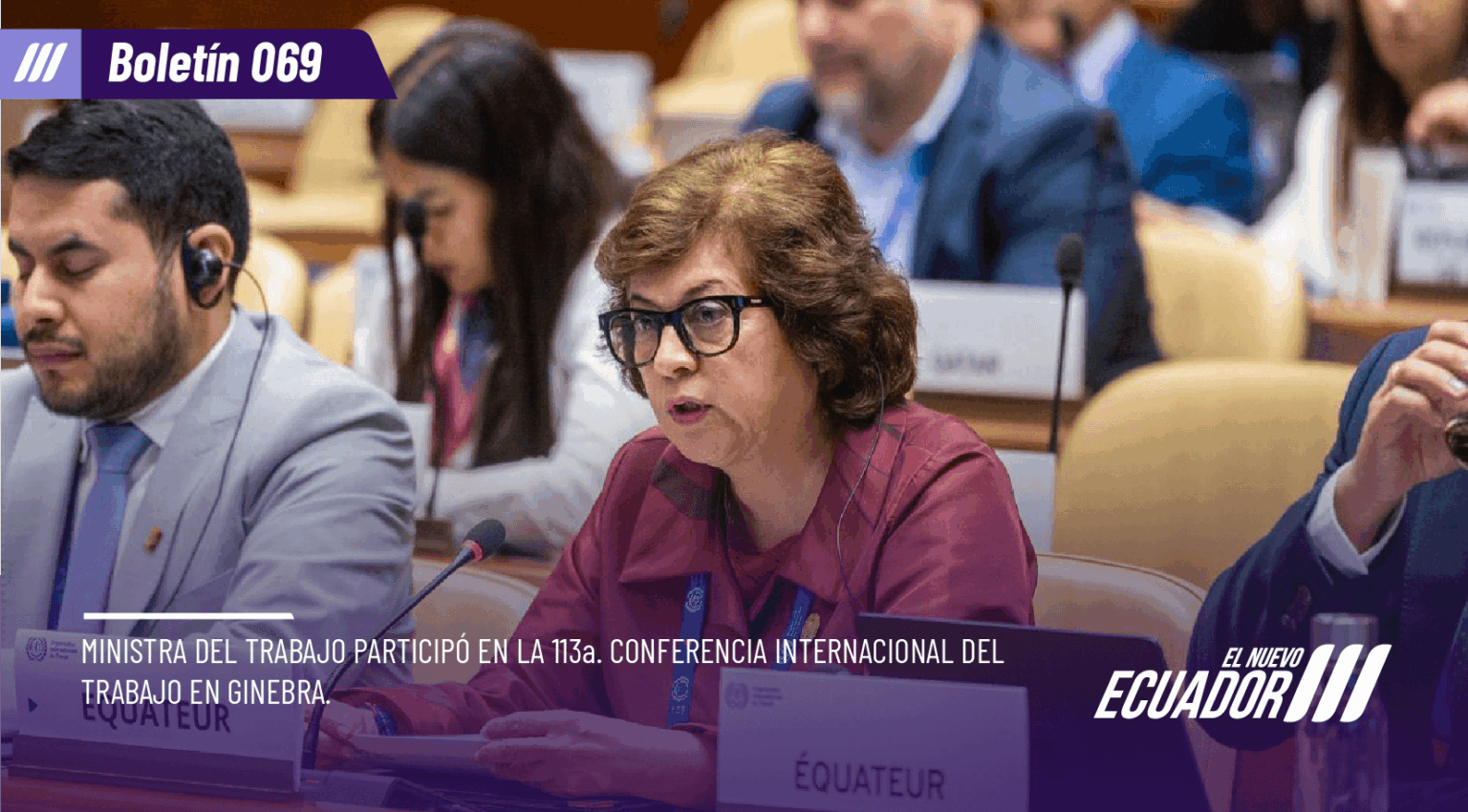 Ministra del Trabajo participó de la 113a. Conferencia Internacional del Trabajo en Ginebra