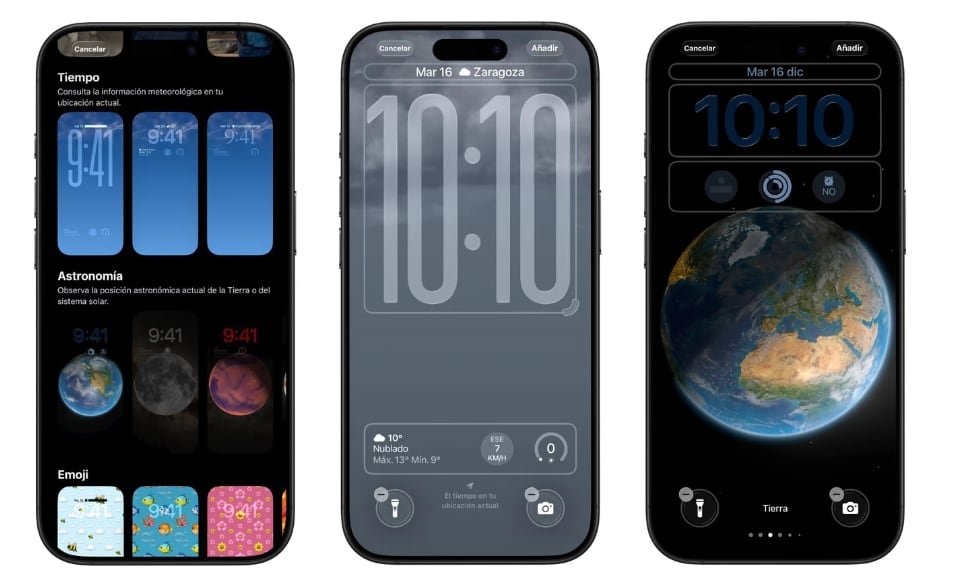 iOS 26 presenta nuevos diseños para fondos de pantalla y más. (Apple)