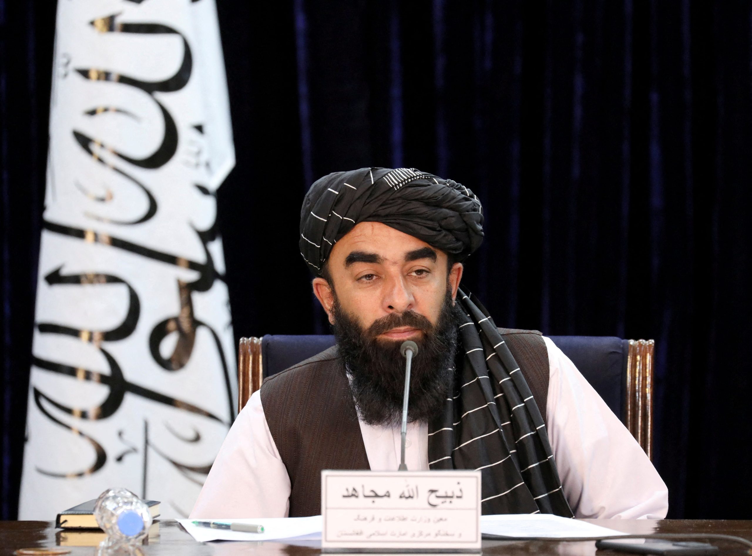 El portavoz talibán Zabihullah Mujahid (REUTERS/Ali Khara)