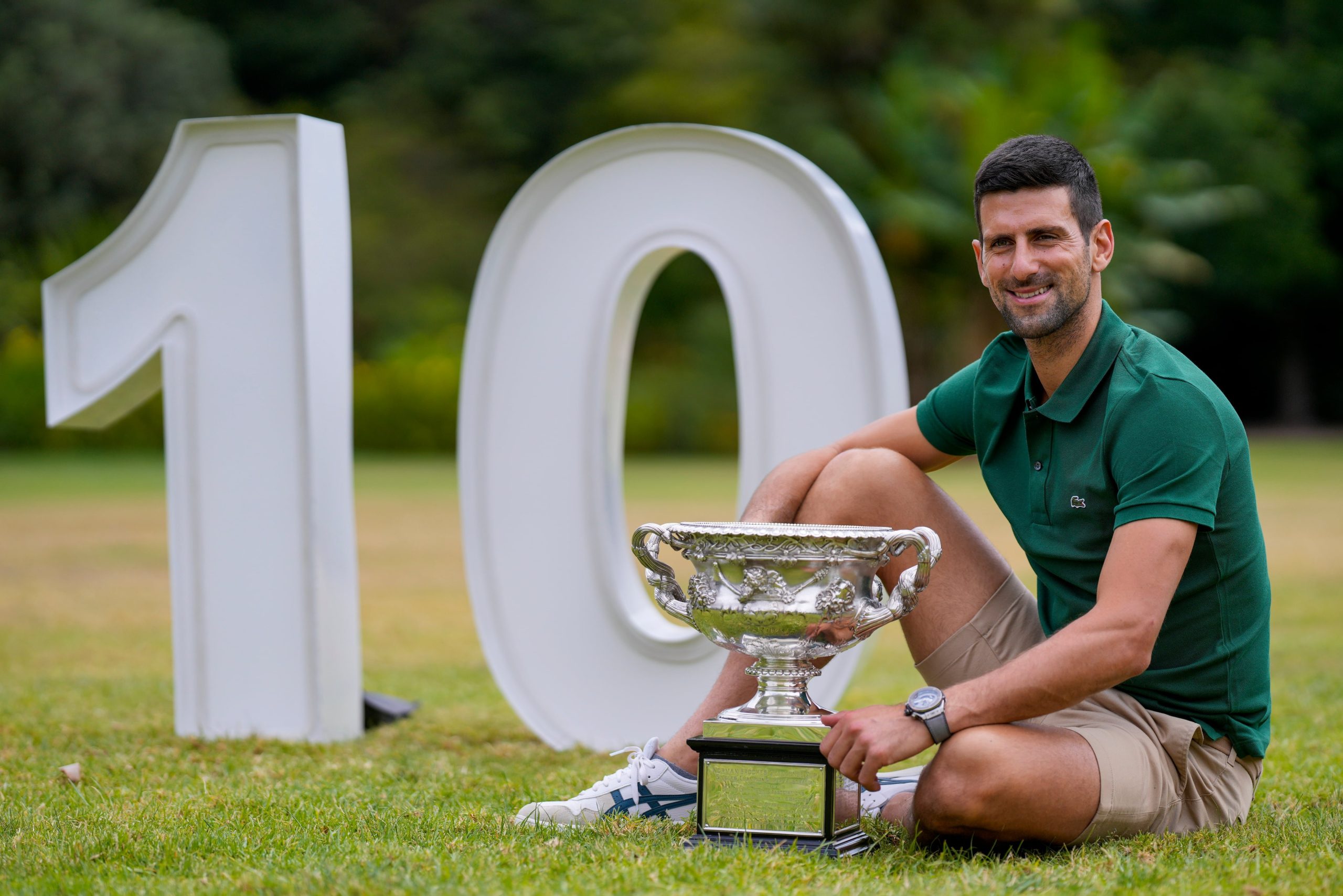 Novak Djokovic es el máximo campeón del Australian Open, con diez títulos conquistados en Melbourne Park (Crédito: AP Foto/Ng Han Guan)