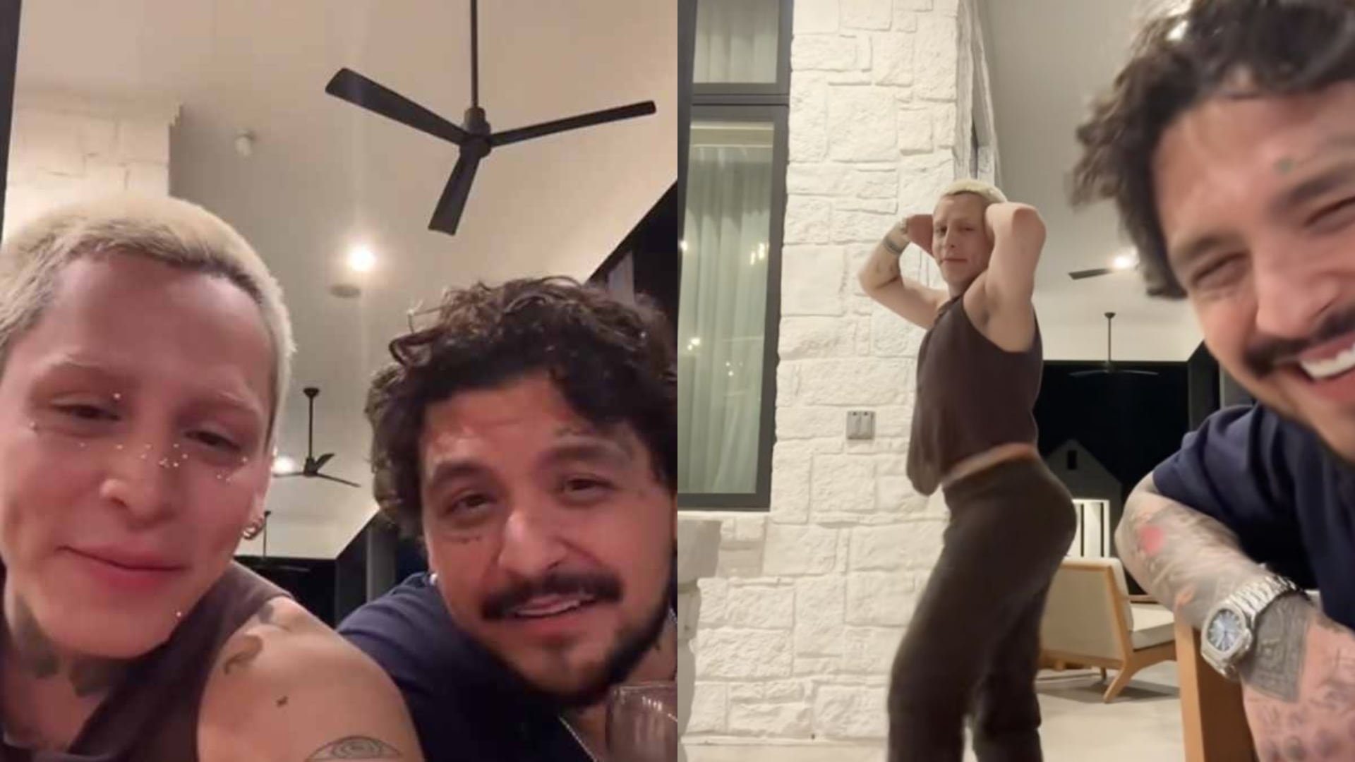 Christian Nodal y Kunno: acusan al influencer de coquetear con el esposo de Ángela Aguilar en video
(TikTok)
