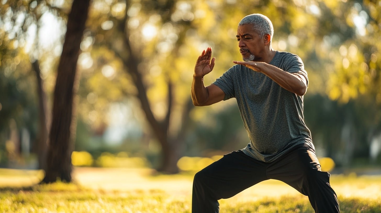 Incorporar el tai chi en la rutina diaria contribuye a preservar la independencia, reducir el riesgo de demencia y mejorar la calidad de vida en la vejez (Imagen Ilustrativa Infobae)