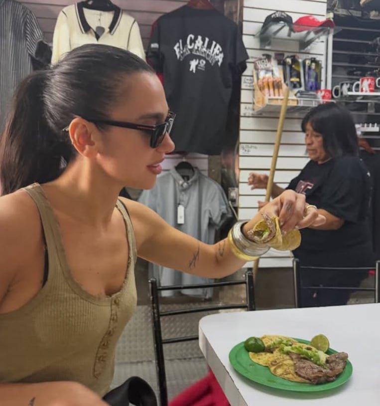 Dua Lipa ha intensificado su relación con el público mexicano tras su reciente visita a la Ciudad de México y su interés por la cultura local (IG: @dualipa)