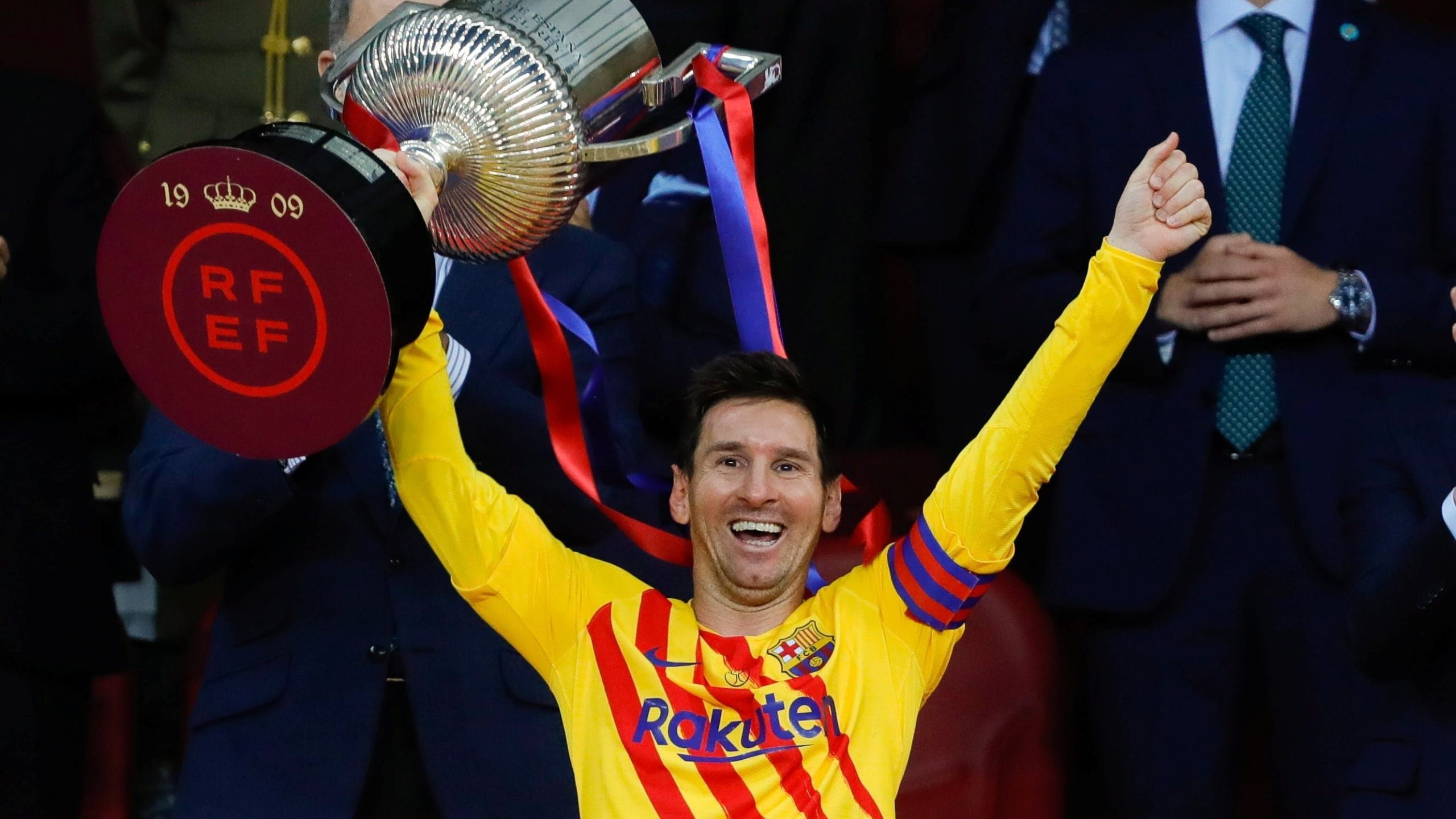 Su último título con Barcelona fue la Copa del Rey 2020/2021 (Foto: Reuters)