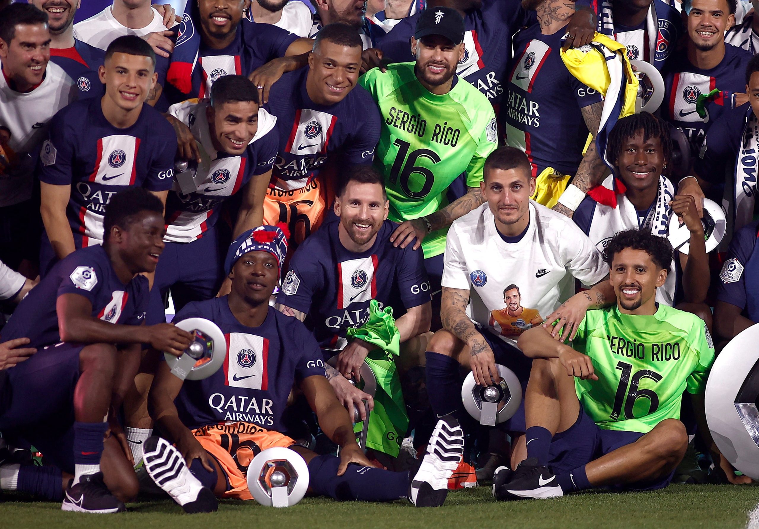 Leo en la conquista de su última Ligue 1 con París Saint Germain (Foto: Reuteds/Benoit Tessier)