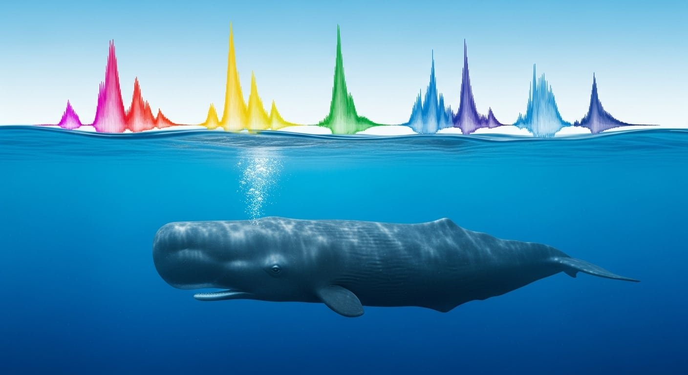 Los cachalotes producen chasquidos de 236 decibelios, niveles superiores a cualquier otro sonido animal y capaces de viajar cientos de kilómetros bajo el agua (Imagen Ilustrativa Infobae)