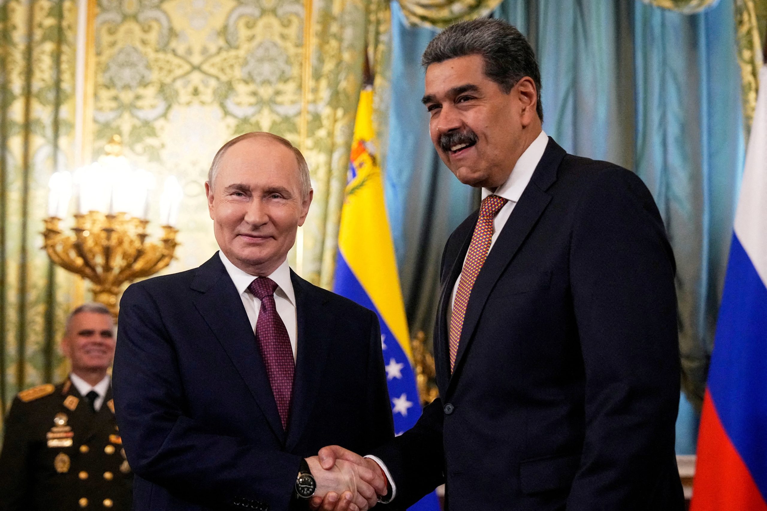 Vladimir Putin y Nicolás Maduro durante un encuentro oficial en el Kremlin, (Moscú, Rusia)