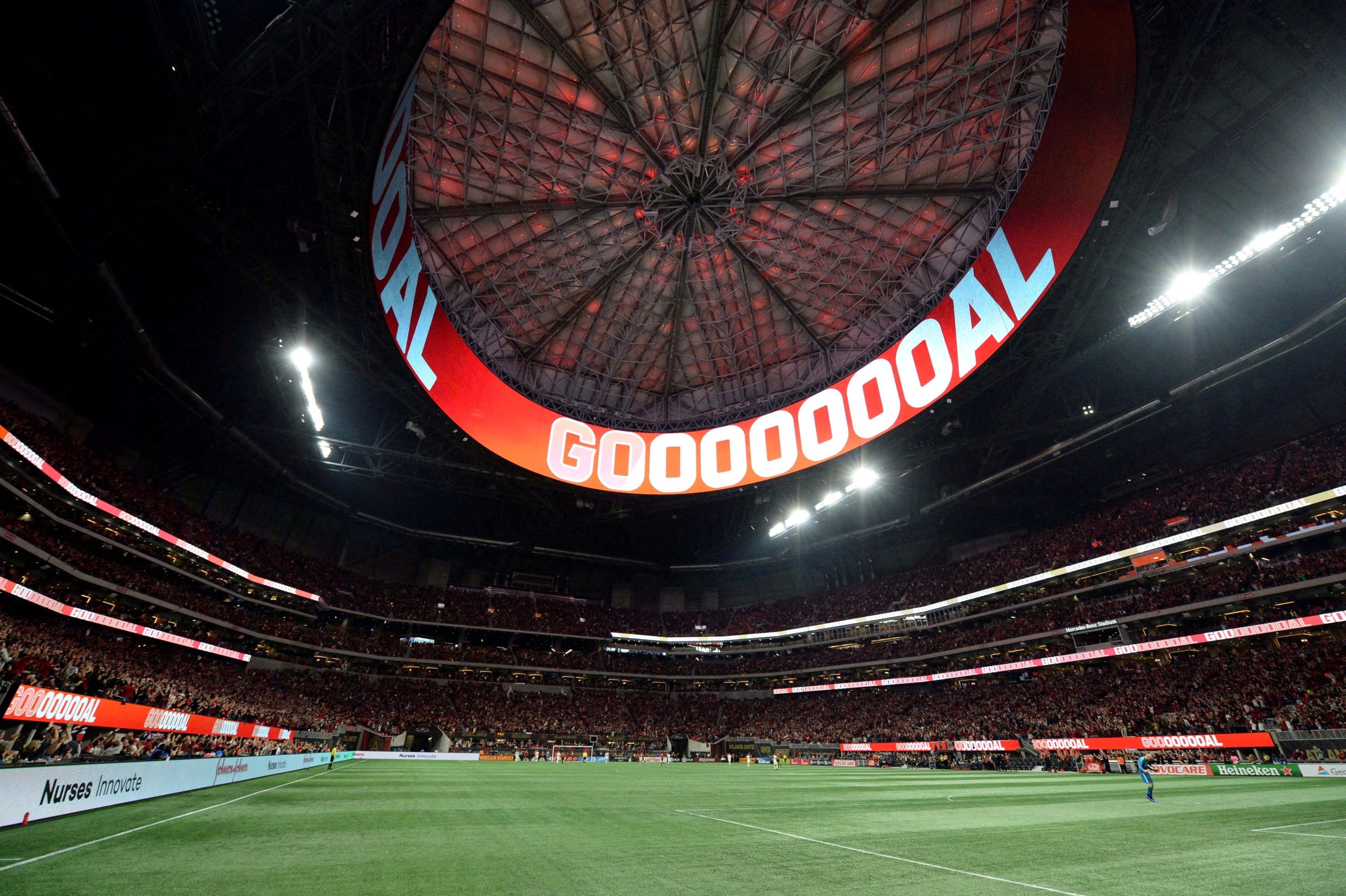 Imagen de archivo del Mercedes-Benz Stadium, donde España jugará sus dos primeros partidos del Mundial 2026 (John David Mercer-USA TODAY )