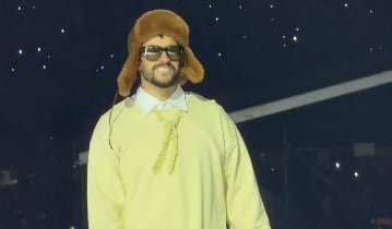 El estadio GNP Seguros vivió la noche más viral con la inusual presentación de la banda regional mexicana y el Conejo Malo. (Captura: X)