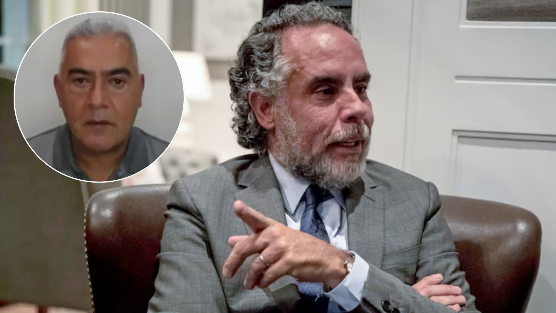 El ministro del Interior Armando Benedetti también fue mencionado en la entrevista - crédito Miguel Gutiérrez/EFE y Policía Nacional