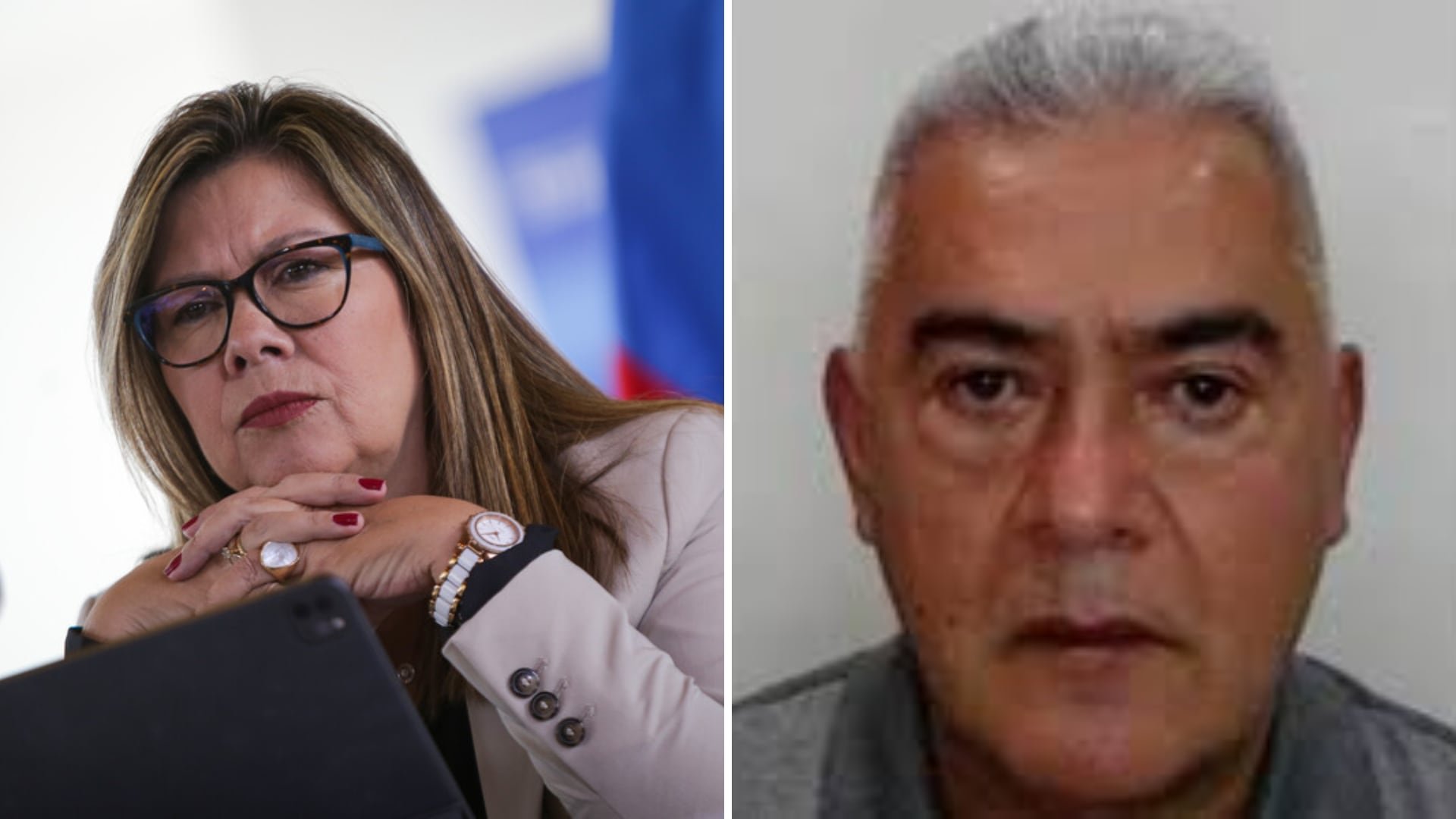 La fiscal general, Luz Adriana Cargo y Diego Marín Buitrago, 