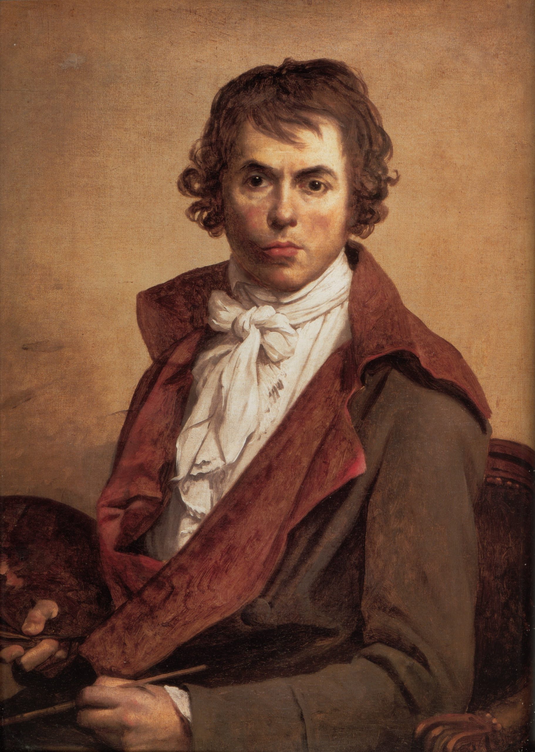 Autorretrato de Jacques-Louis David (1794), en el Museo del Louvre