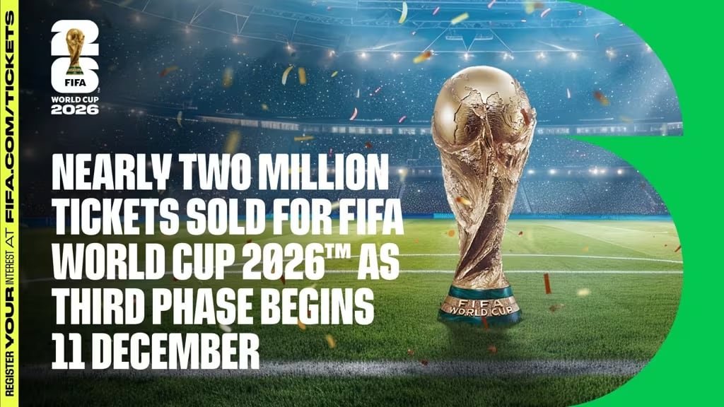 La FIFA confirmó la venta de al menos dos millones de entradas antes del inicio de la Fase 3 de la Copa Mundial de la FIFA - crédito FIFA