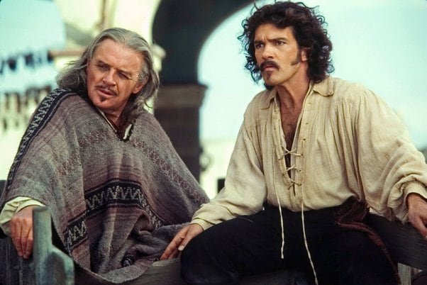 Anthony Hopkins - Antonio Banderas en La máscara del Zorro (TriStar Productions/Sony)