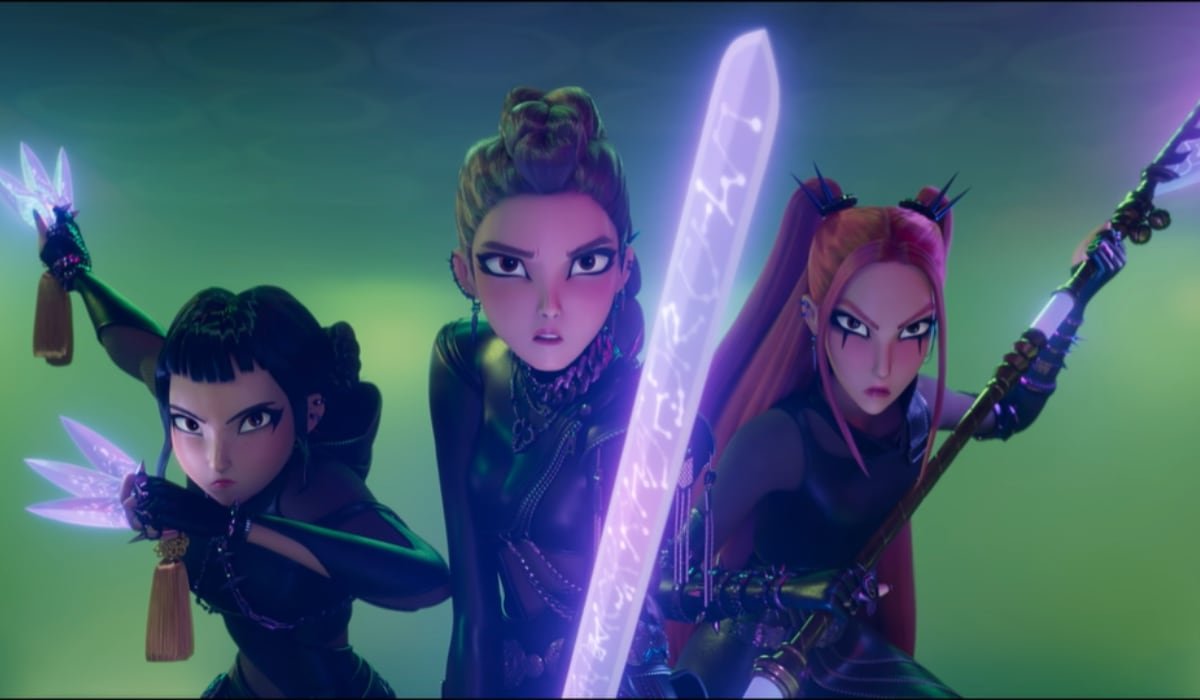 La película, de Sony Pictures Animation, mezcla K-pop con fantasía, acción sobrenatural y humor visual. (Netflix)