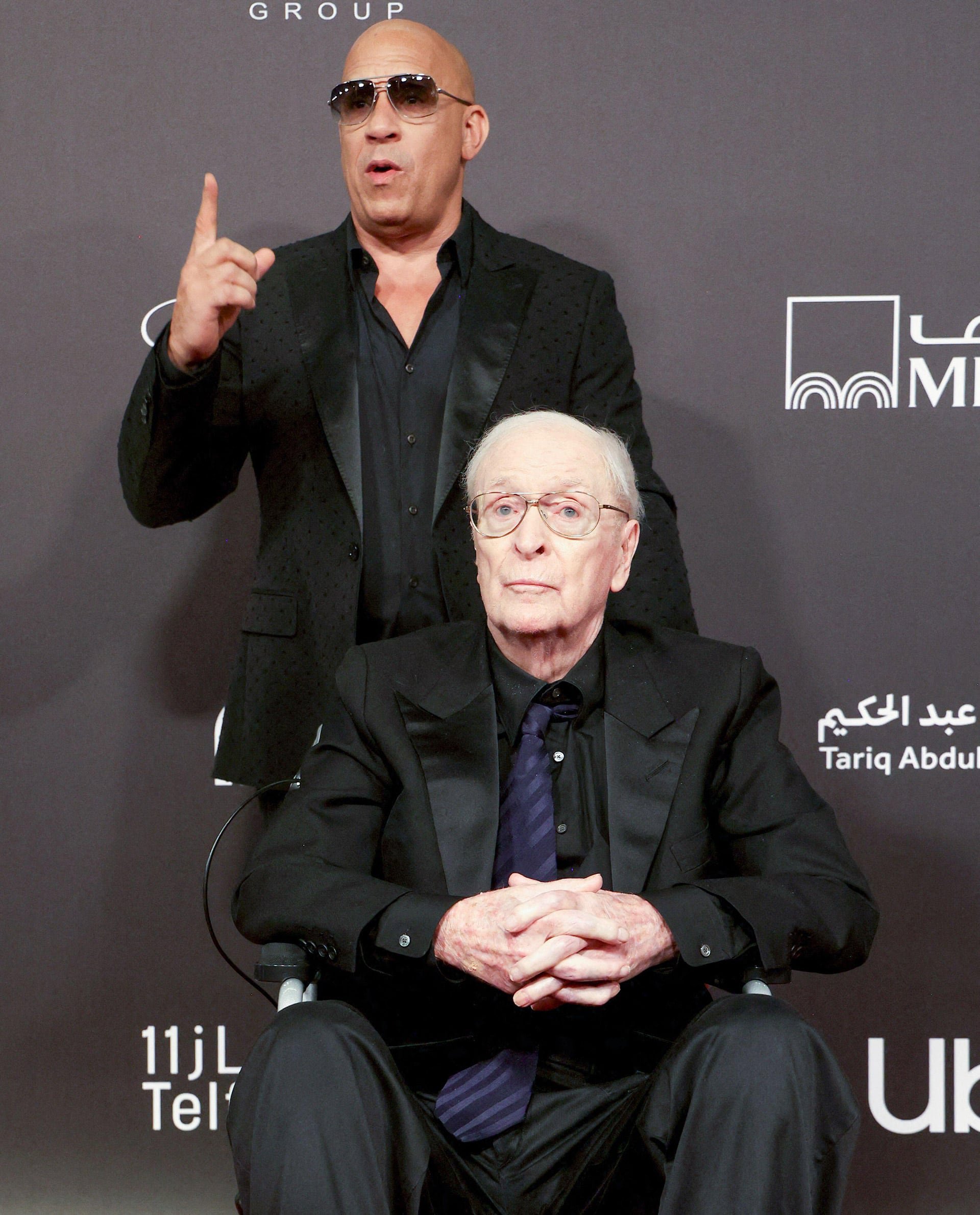El encuentro entre Vin Diesel y Michael Caine subraya el valor del aprendizaje compartido y la superación de la fama (Abaca Press/Alamy Live News)