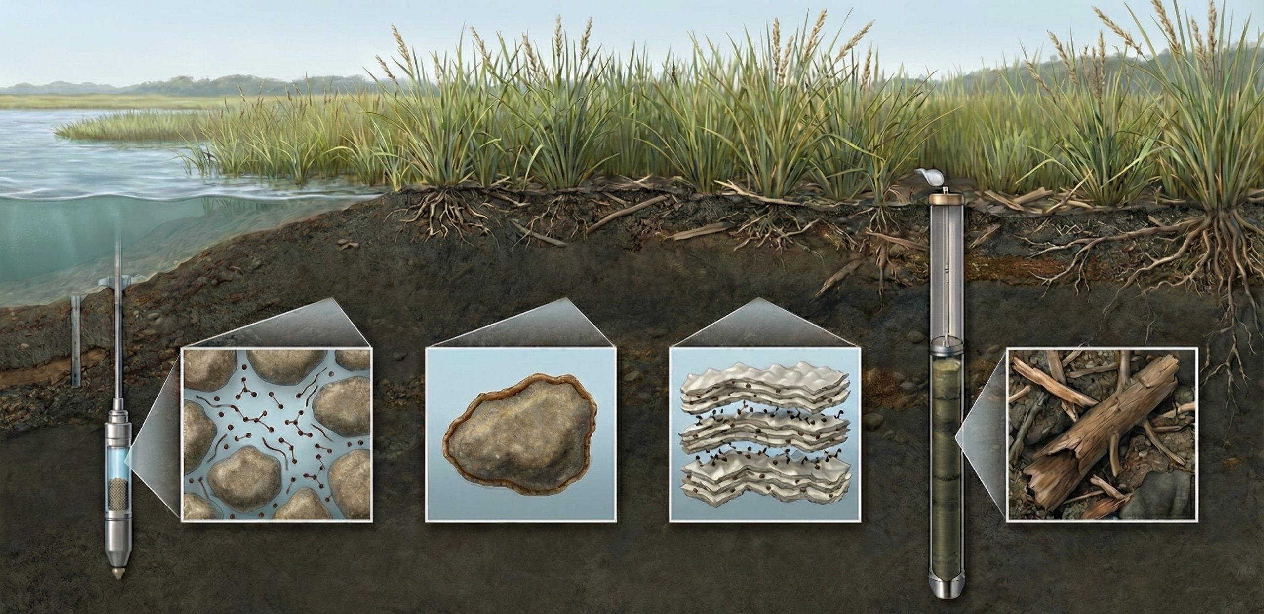 Partes invisibles del carbono orgánico no influyen en la solidez del sedimento ni en la capacidad de las marismas para elevarse (Imagen Ilustrativa Infobae)