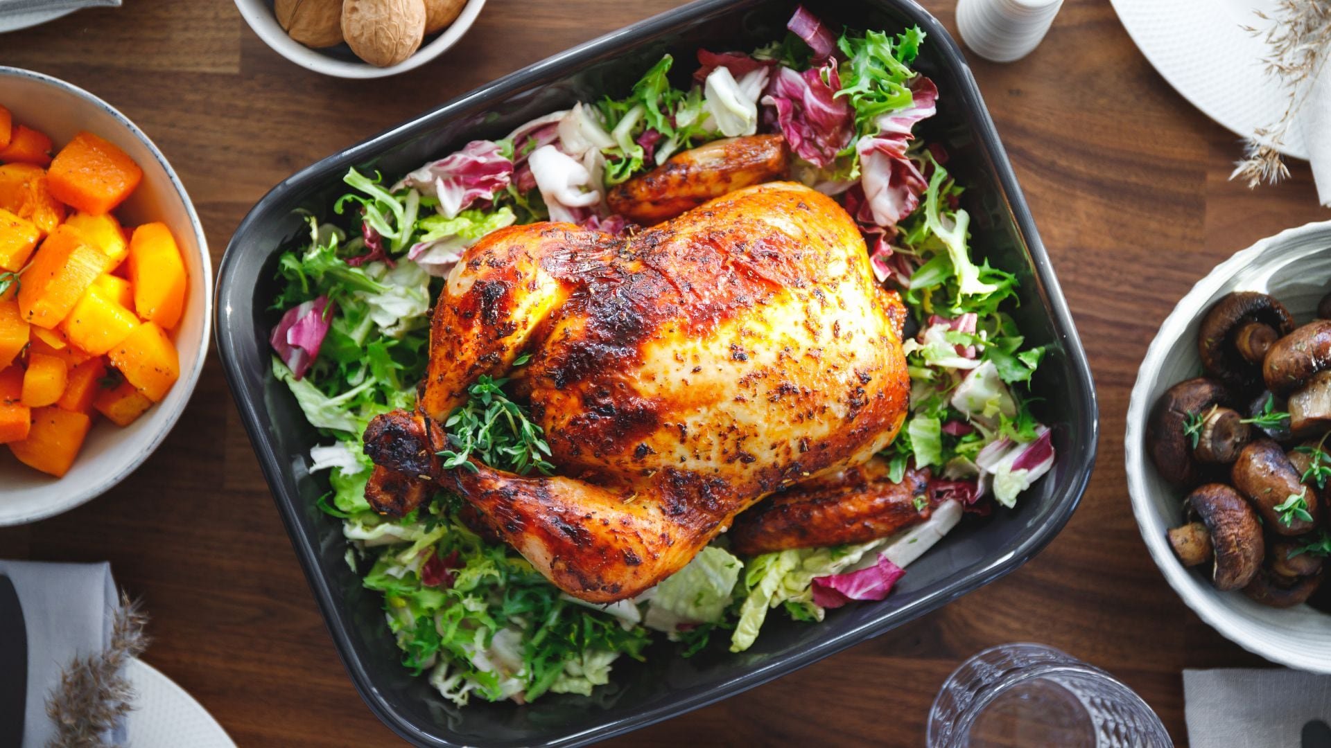 La estrella de nuestra cena navideña: un pavo perfectamente preparado.