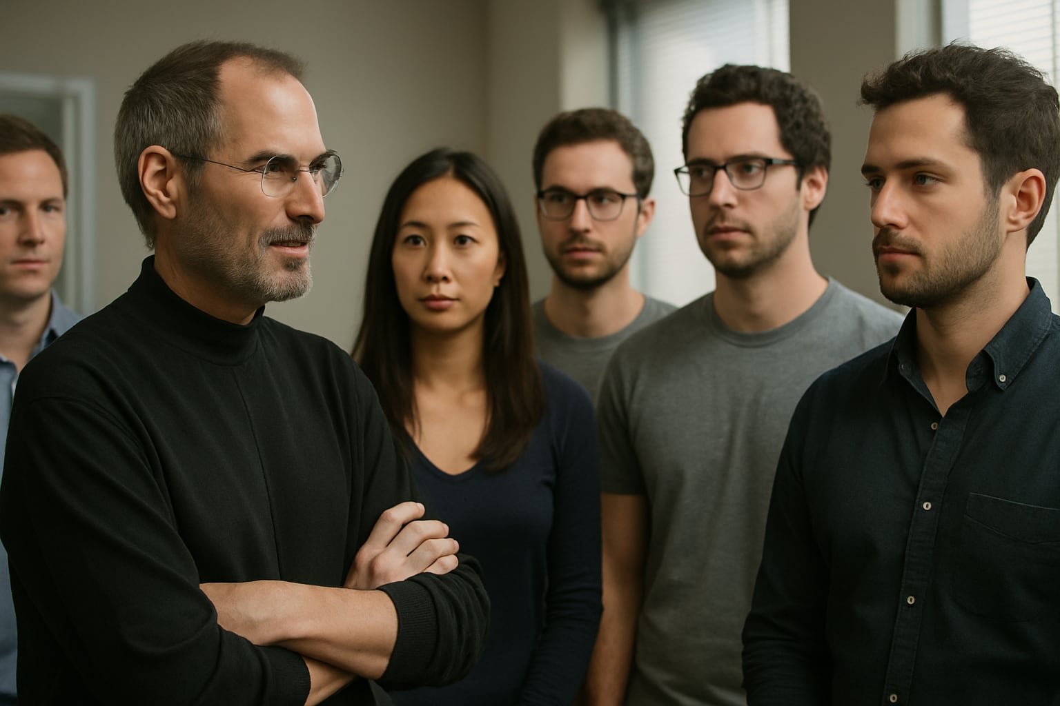 La experiencia de Steve Jobs con gerentes de grandes corporaciones le enseñó que los mejores empleados crean y ejecutan con excelencia técnica. (Imagen ilustrativa creada con IA)