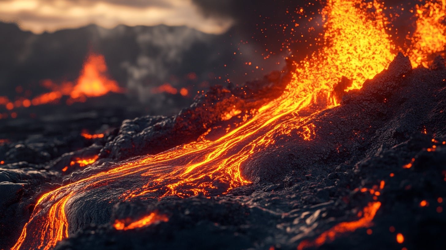 La geometría del reservorio magmático revela cómo interactúan los depósitos de magma con fallas tectónicas y fluidos profundos dentro de la corteza (Imagen Ilustrativa Infobae)