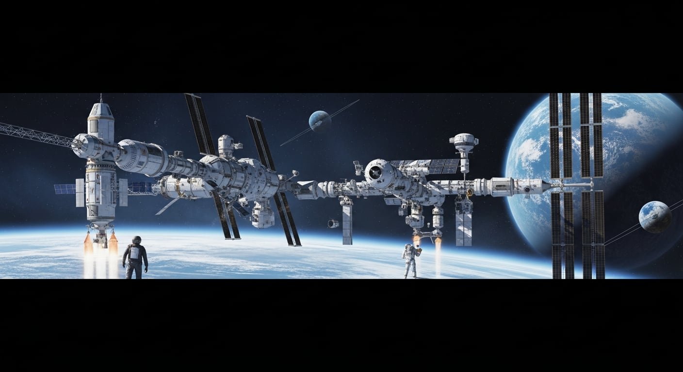 El sector espacial se prepara para el ascenso de las estaciones espaciales comerciales (Imagen Ilustrativa Infobae)