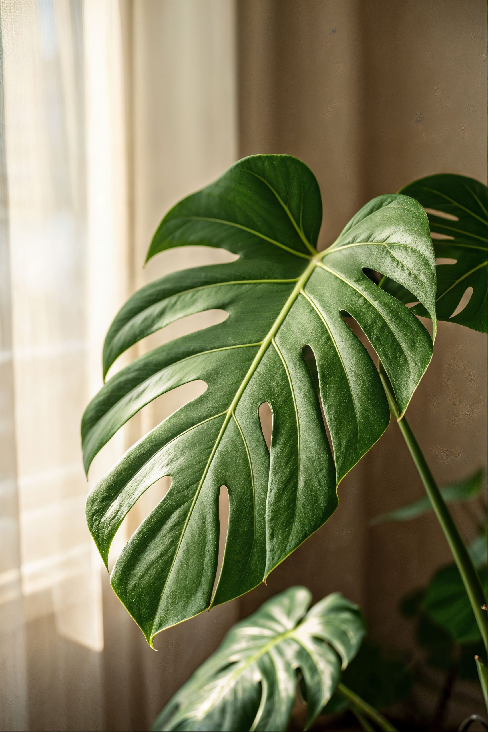 La costilla de Adán transforma grandes espacios con su presencia tropical y hojas amplias que requieren humedad y buena iluminación (Freepik)