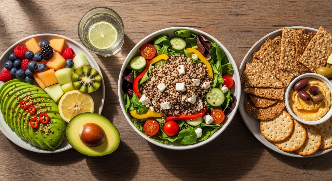 Opciones de desayuno como smoothies, ensaladas o bowls permiten combinar frutas y verduras antiinflamatorias de manera fácil y sabrosa. (Imagen Ilustrativa Infobae)