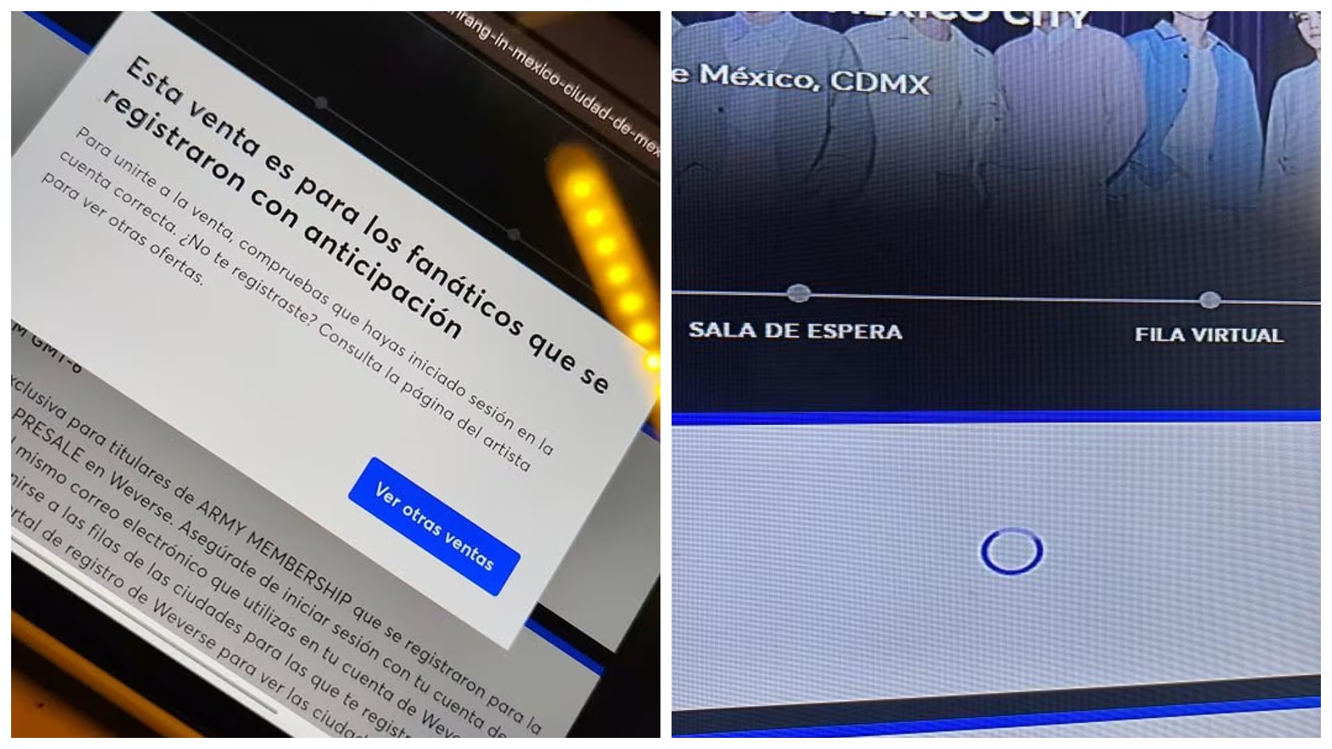 Hubo múltiples quejas en la preventa y venta general (Capturas de pantalla/FB)