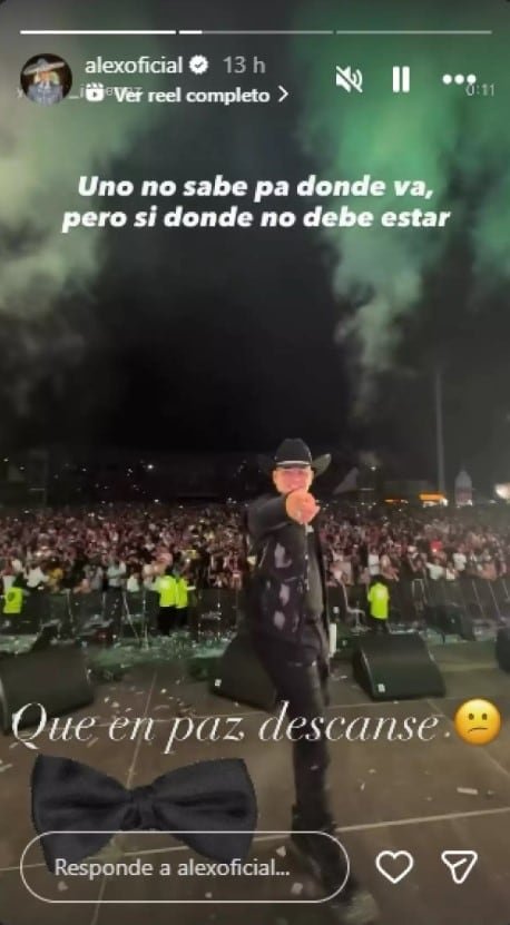 Pese a la operación urgente, Alejandro Fernández envió un mensaje de condolencia por la muerte del cantante Yeison Jiménez en Colombia (IG)