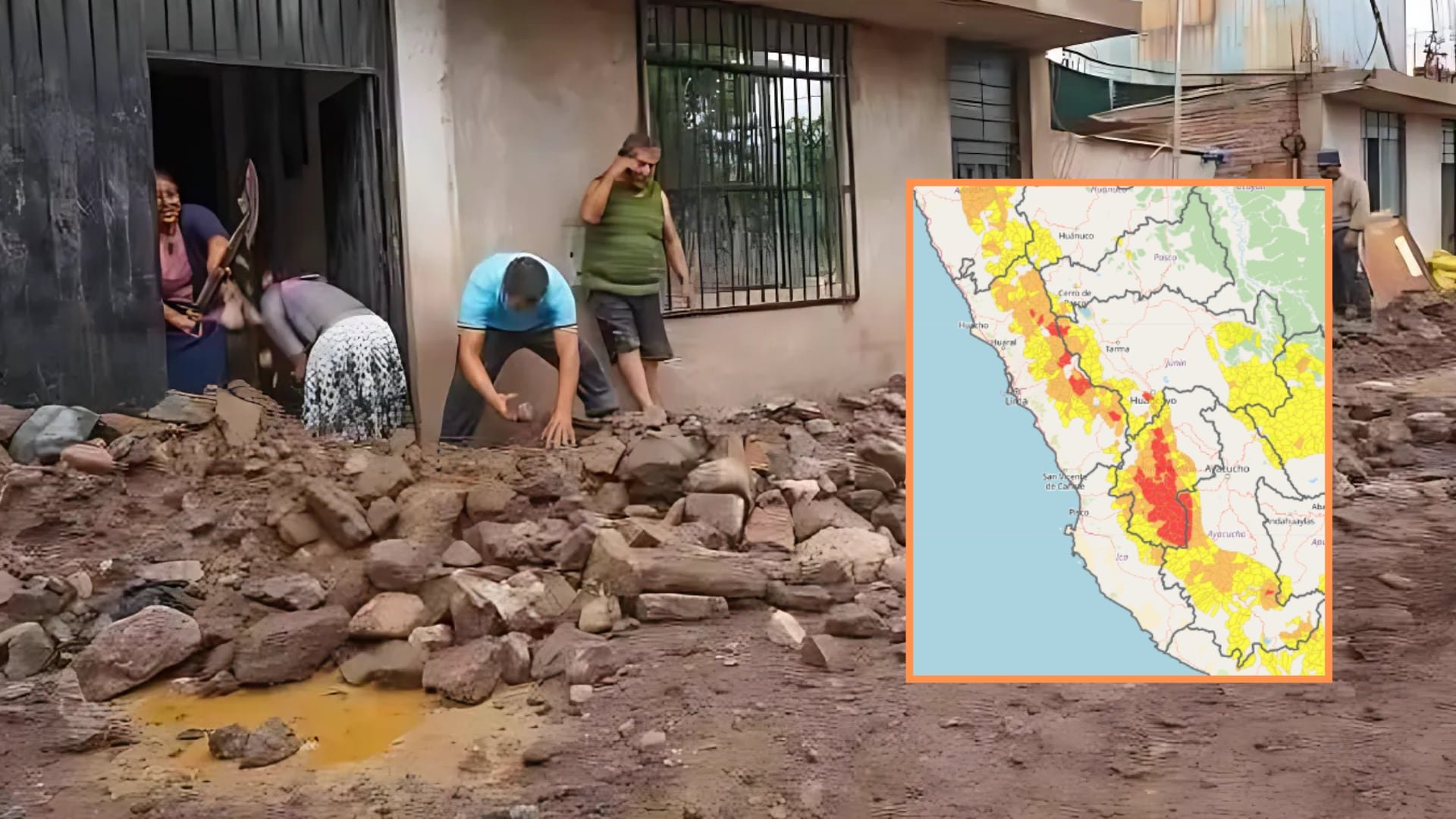 El Senamhi alerta sobre el riesgo de activación de quebradas debido a las intensas lluvias registradas en los últimos siete días, afectando diversas regiones del Perú. Foto: Composición Infobae Perú