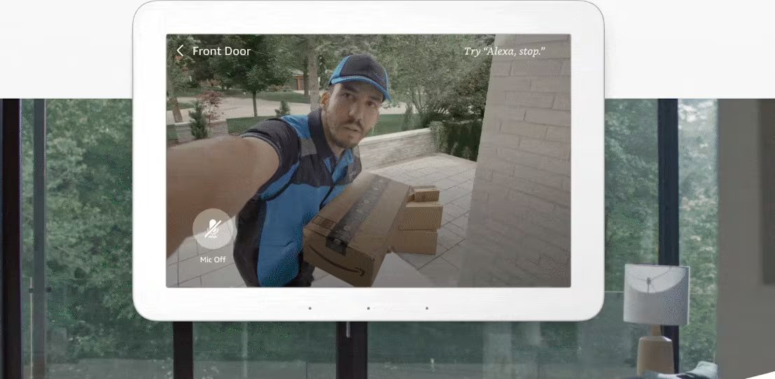 Con Ring, los usuarios pueden solicitarle a Alexa+ que esté pendiente de los paquetes que llega a casa. (Amazon)