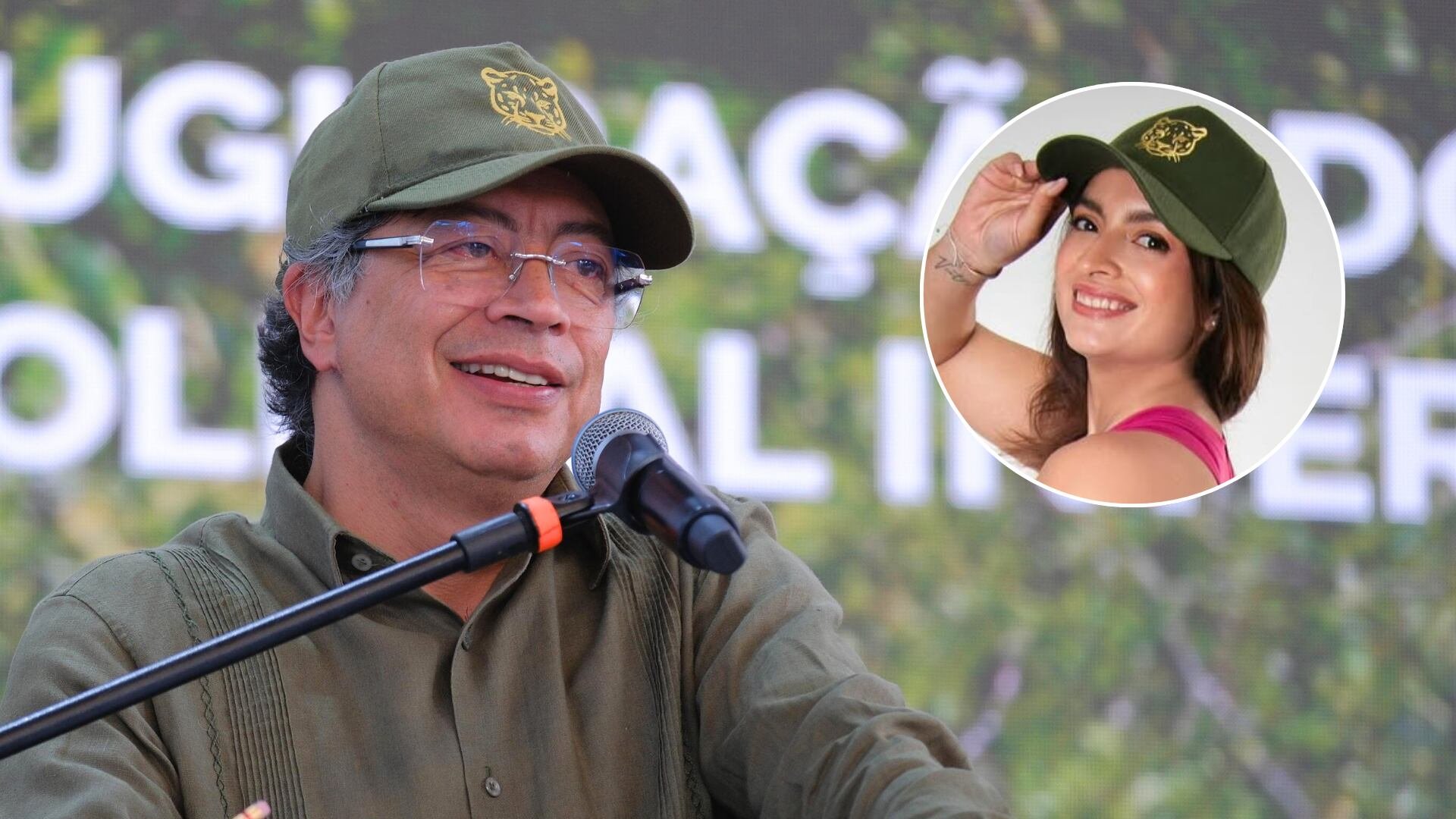 Andrea Petro demostró que el amor por su papá puede sobrepasar cualquier situación, como una intervención militar - crédito Ovidio González/Presidencia - @bachue_colombia/Instagram