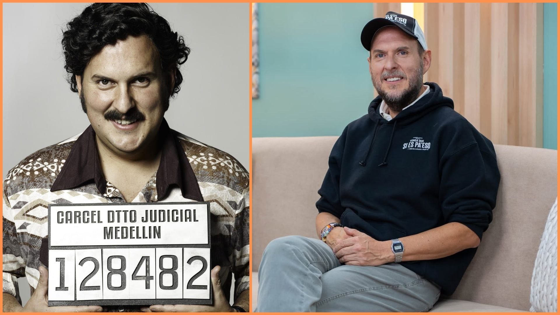 Andrés Parra relató varios episodios en los que su vida profesional chocó con su estado físico - crédito @lasaladelauraacuna/Instagram y cortesía Caracol Televisión