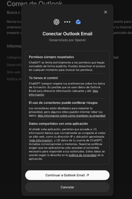 ChatGPT puede tener acceso a tus correos.