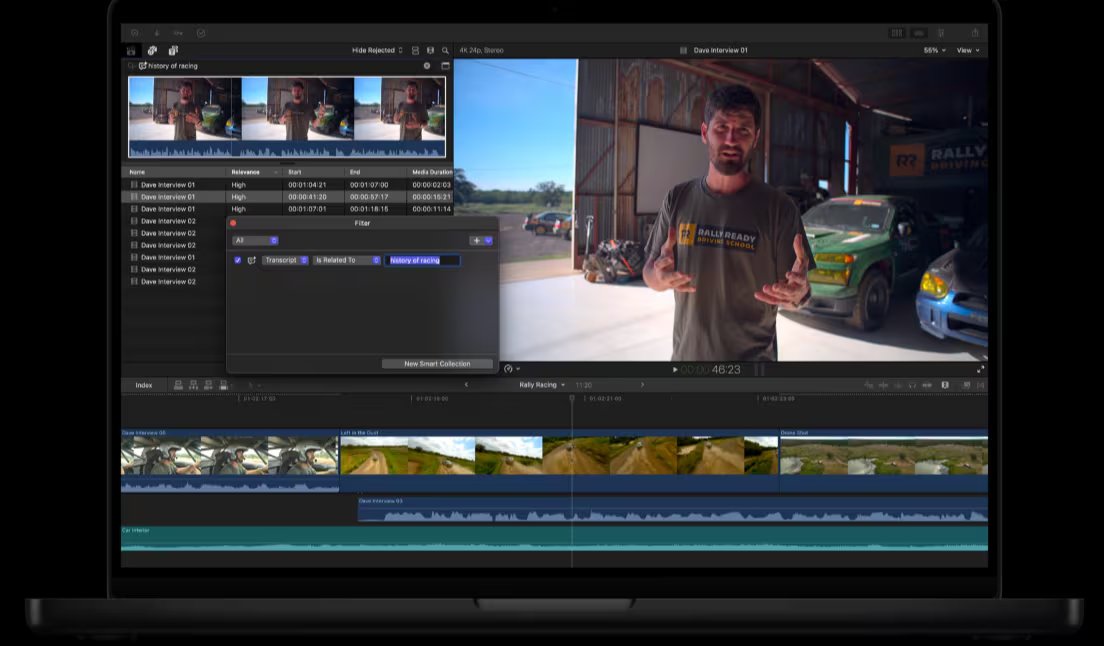 Final Cut Pro y Logic Pro, dentro de Apple Creator Studio, incorporan innovadoras herramientas con inteligencia artificial para optimizar la creación de contenidos. (Apple)