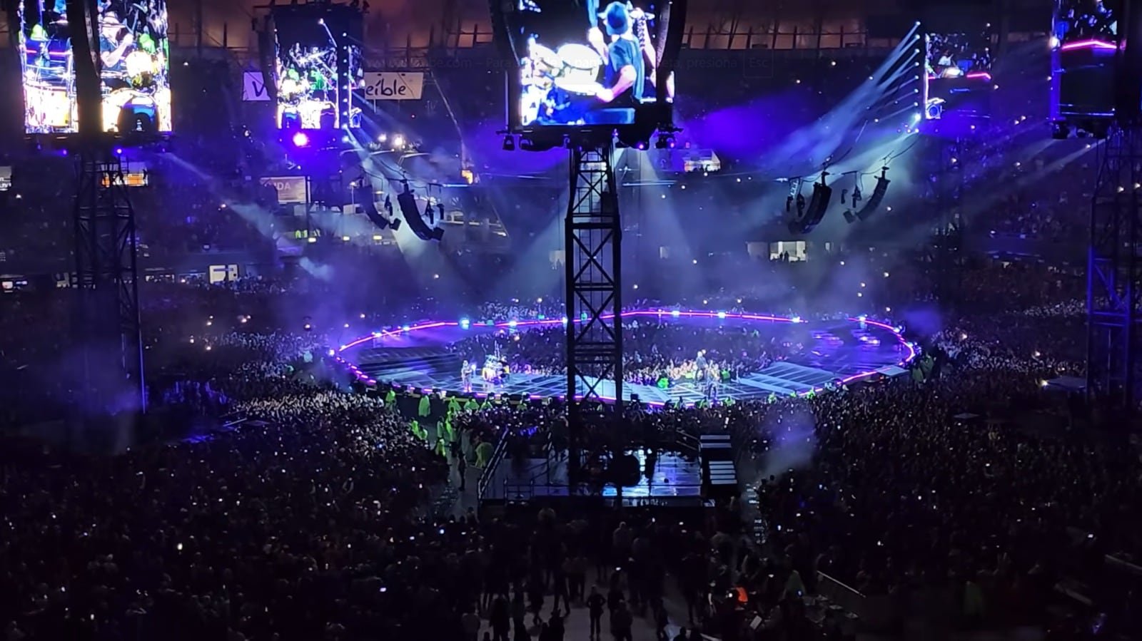 Así se verá el concierto de BTS desde las nuevas gradas del Estadio GNP Seguros (captura de pantalla)