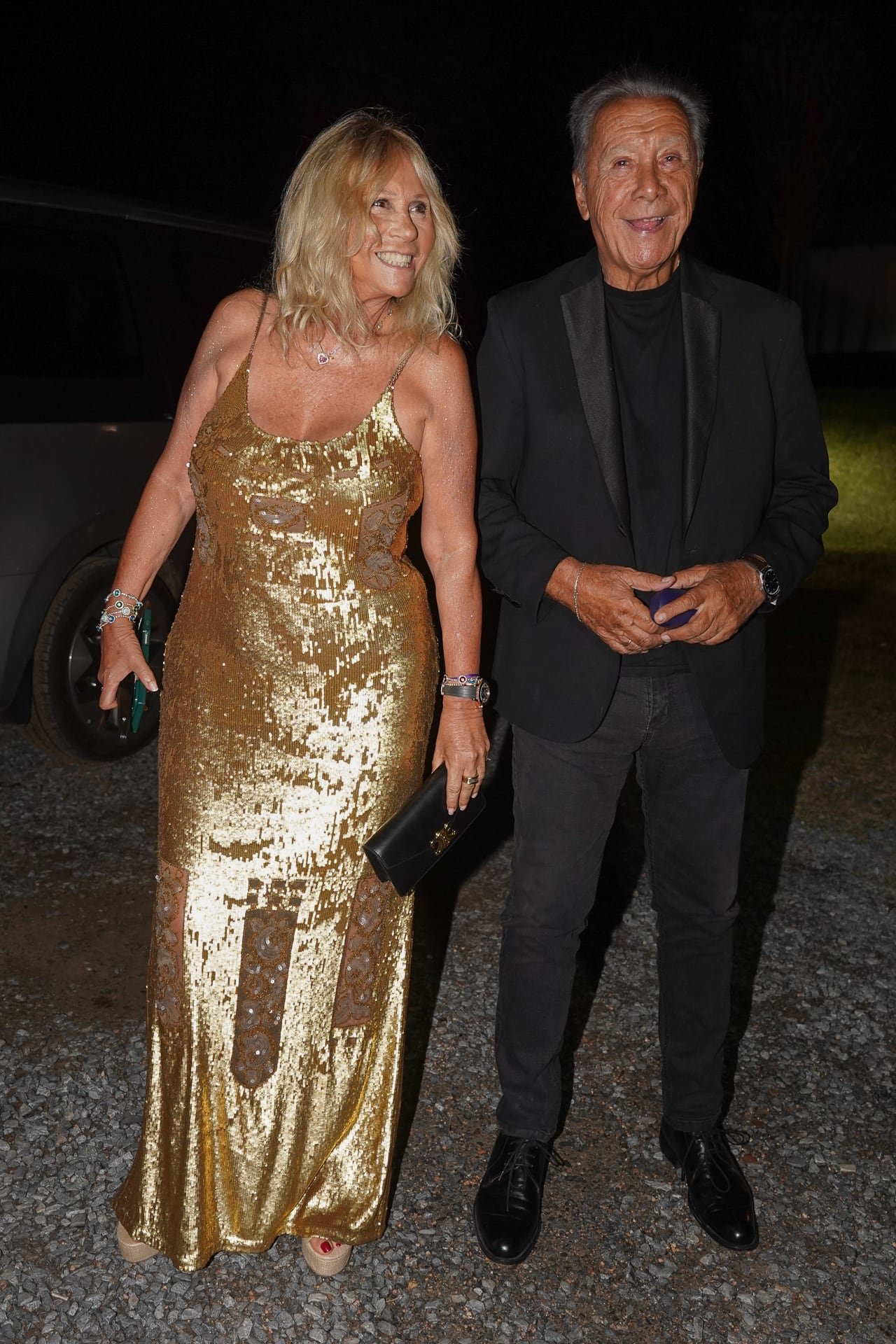 Ana Rosenfeld posó con Alberto Mateyko en la Cena de Famosos en Punta del Este