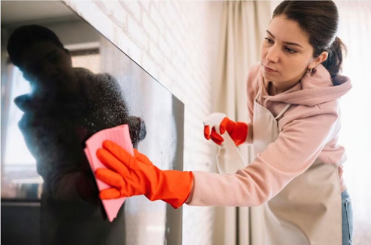 No usar alcohol es importante al limpiar la pantalla del televisor. (Freepik)