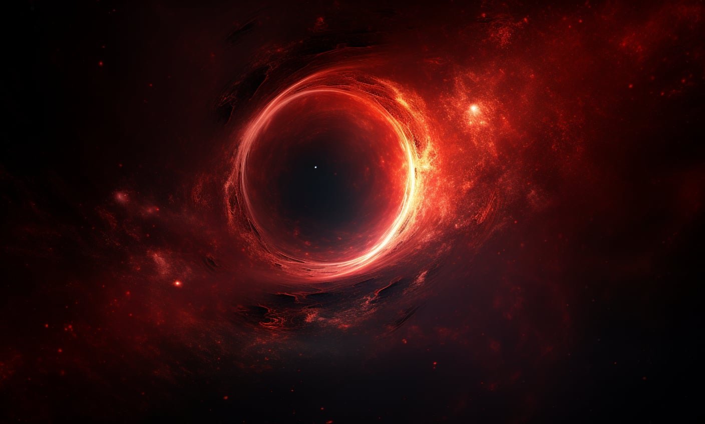Actualmente, los astrónomos han identificado cientos de estos puntos rojos, lo que sugiere que los agujeros negros jóvenes eran frecuentes en las etapas iniciales del universo observable, aunque sean de los más pequeños jamás detectados (Imagen Ilustrativa Infobae)