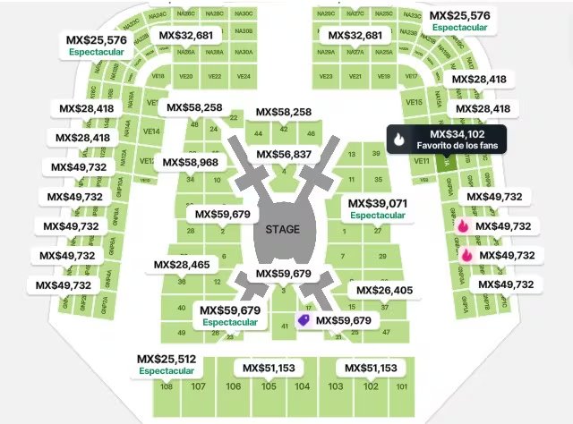 Sitios no oficiales comenzaron a revender tickets para BTS (Captura de pantalla/Viagogo)