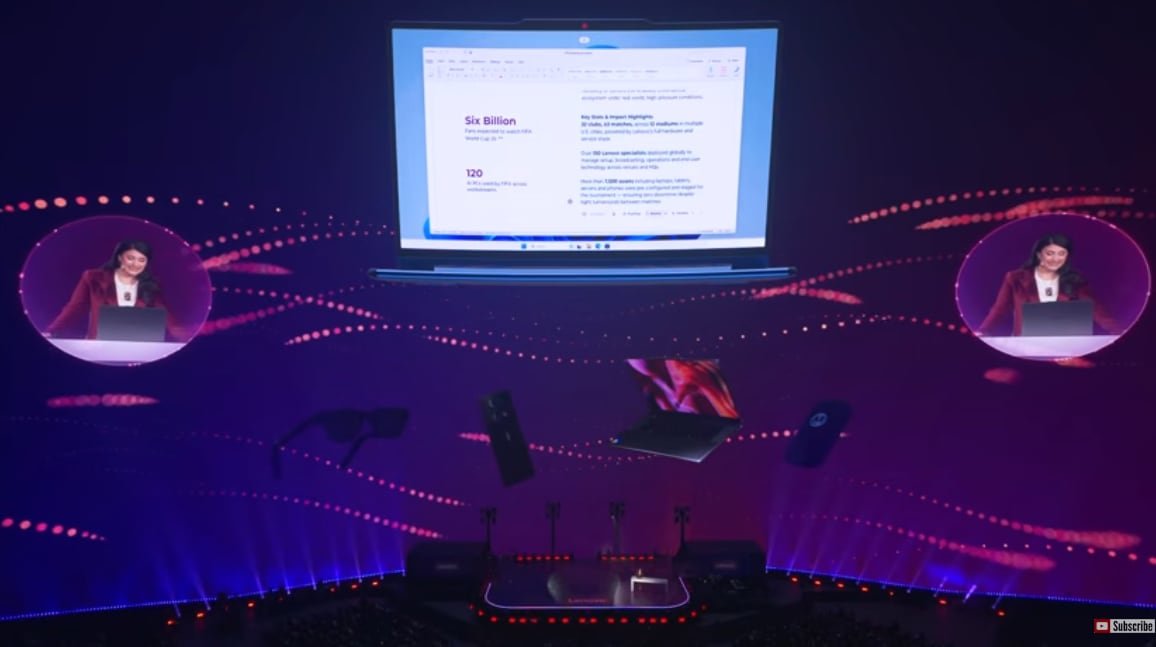 La experiencia Qira estará disponible inicialmente en dispositivos Lenovo seleccionados durante el primer trimestre de 2026.
(YouTube Lenovo)