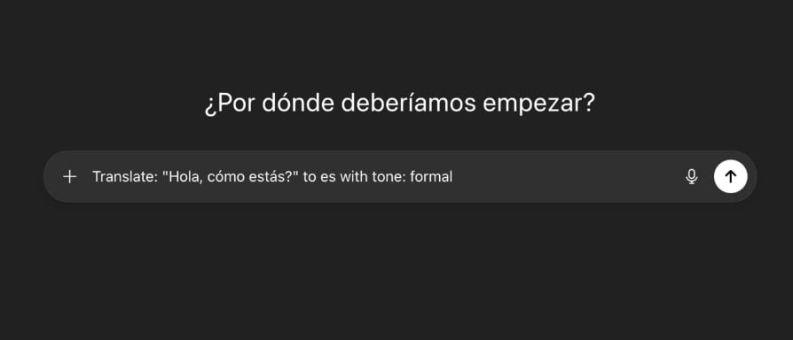 ChatGPT da la opción de usar traductor de manera más rápida.