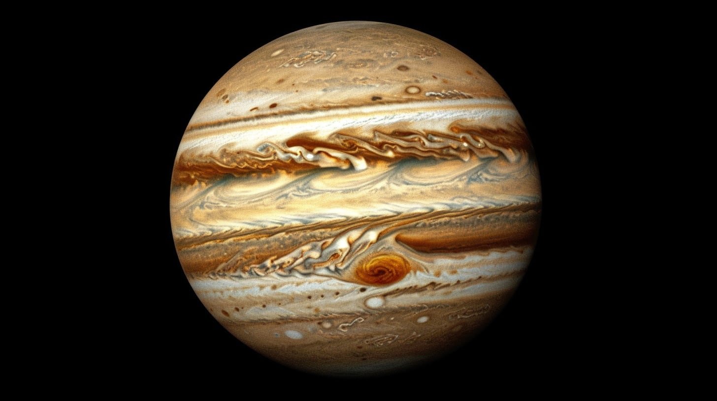 Un nuevo modelo revela que la atmósfera de Júpiter contiene 1,5 veces más oxígeno que el Sol (Imagen Ilustrativa Infobae)