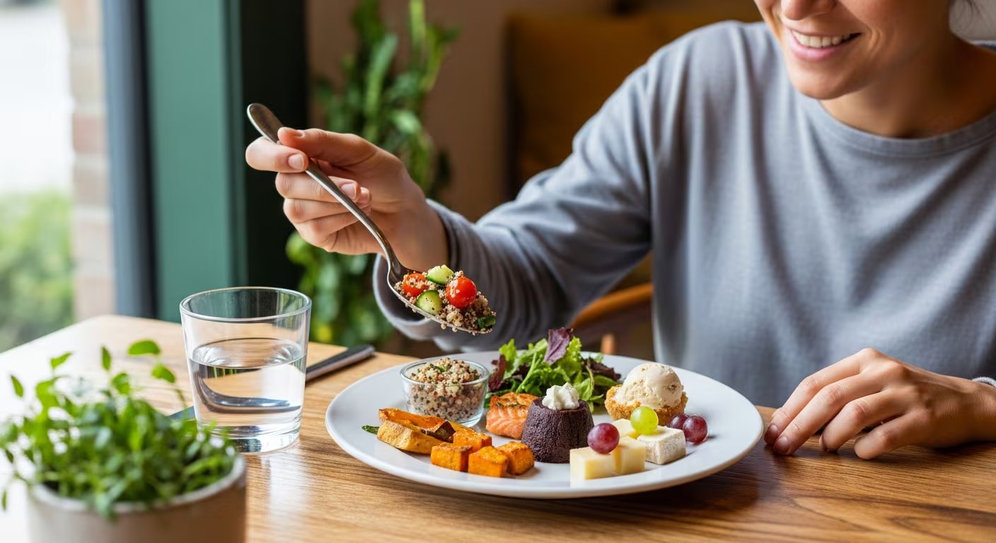 El enfoque “todos los alimentos encajan” sugiere elegir los alimentos según señales internas como hambre, saciedad y satisfacción, evitando reglas externas (Imagen Ilustrativa Infobae)