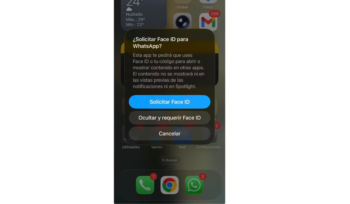 Los usuarios deben haber configurado las verificaciones biométricas para activar esta función. (Apple)