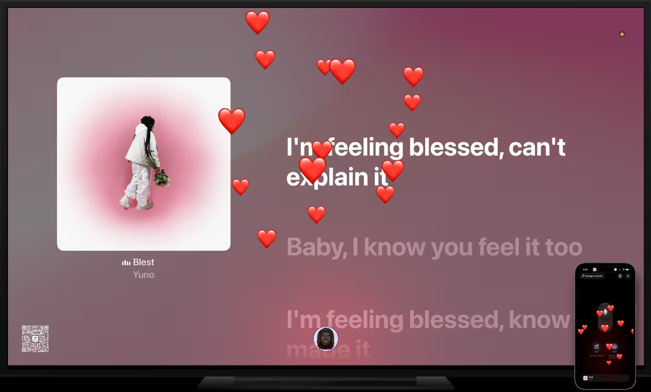 Basta con escanear el código QR para usar el celular como micrófono. (Apple Music)