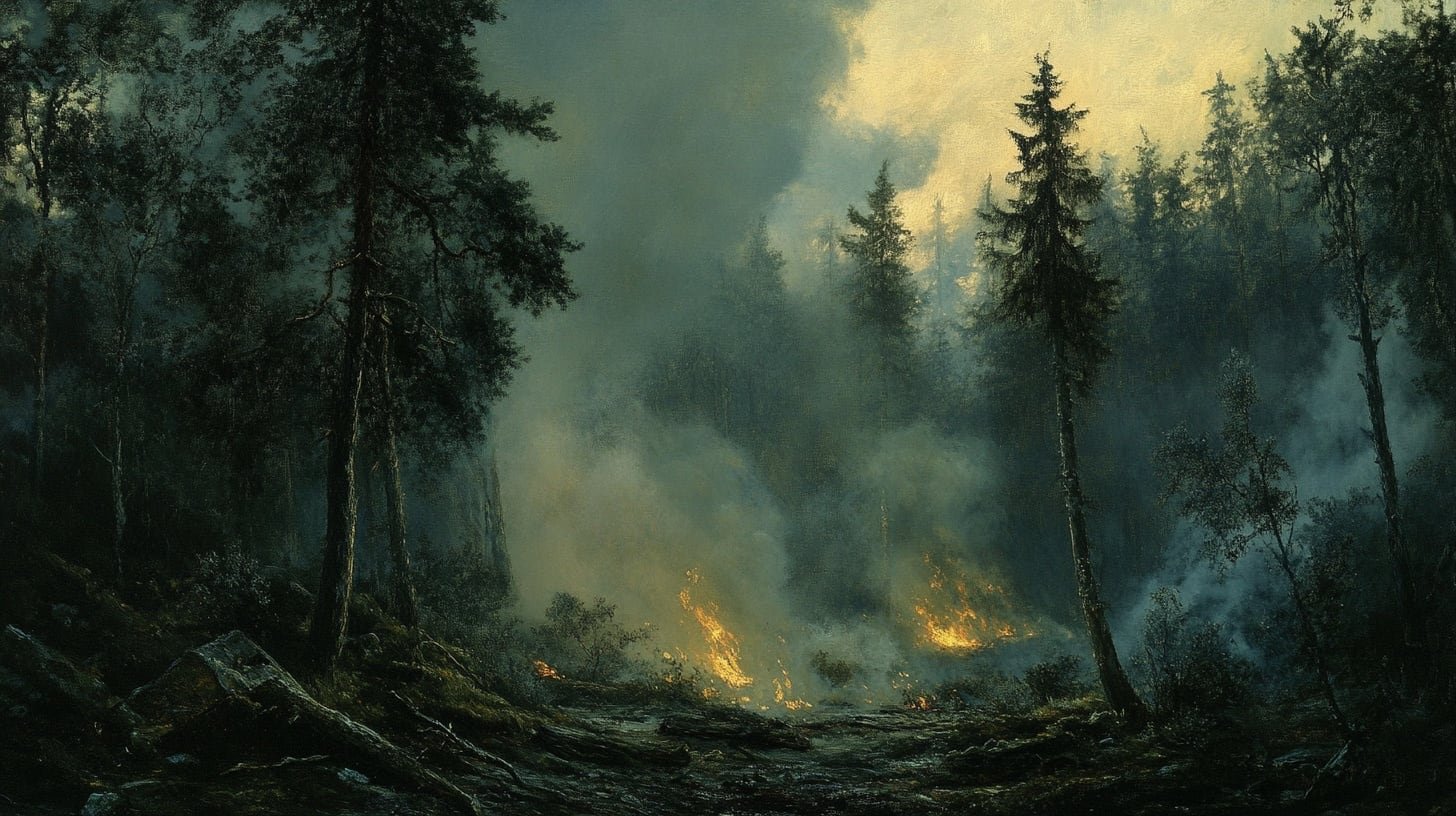 Los incendios recientes en el Ártico destruyen árboles por completo y alteran los suelos de manera irreversible, desencadenando procesos de sucesión secundaria en los que nuevas especies ocupan el lugar de las desplazadas o extintas, cambiando la composición de los ecosistemas (Imagen Ilustrativa Infobae)