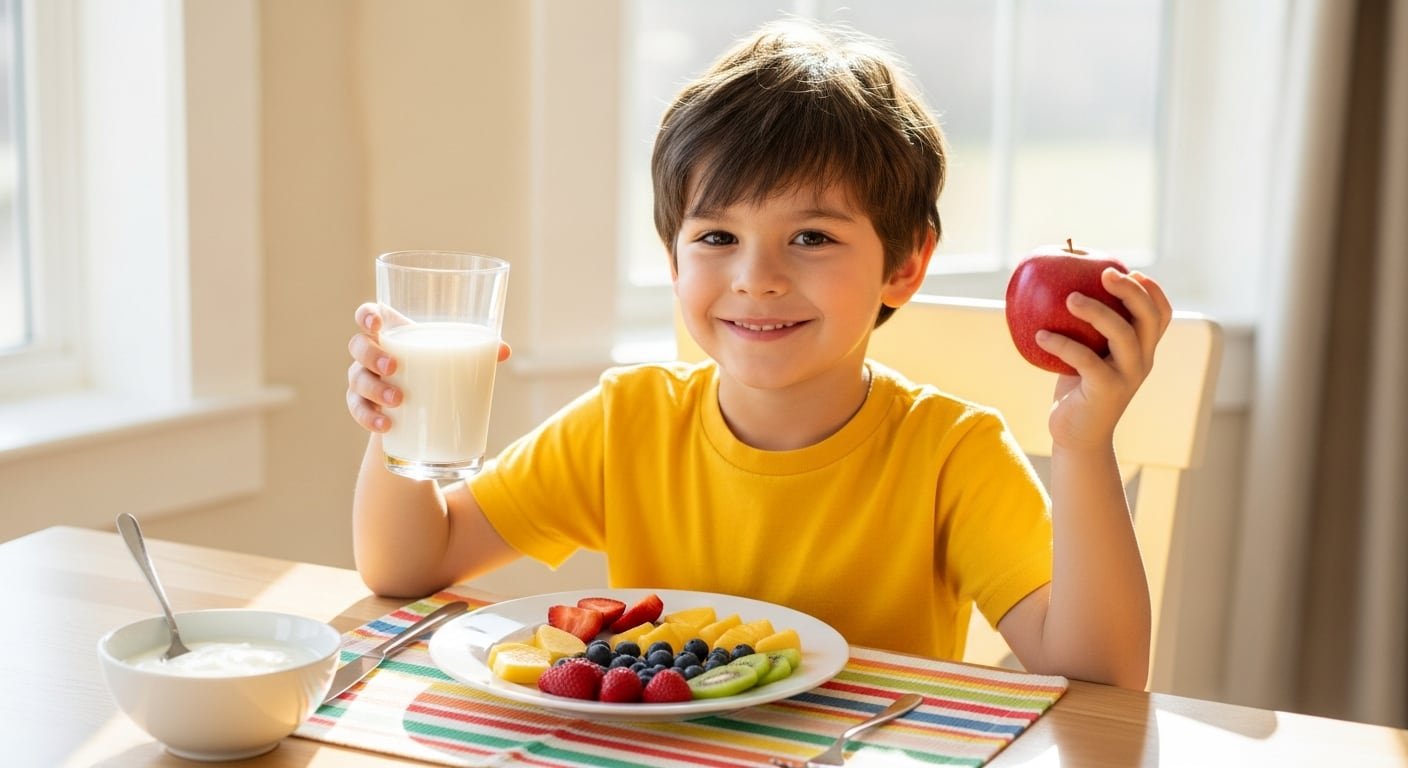 La dieta infantil ideal incluye grasas saludables, calcio, vitamina D y micronutrientes clave para fortalecer el desarrollo físico y cerebral en la infancia, según expertos (Imagen Ilustrativa Infobae)