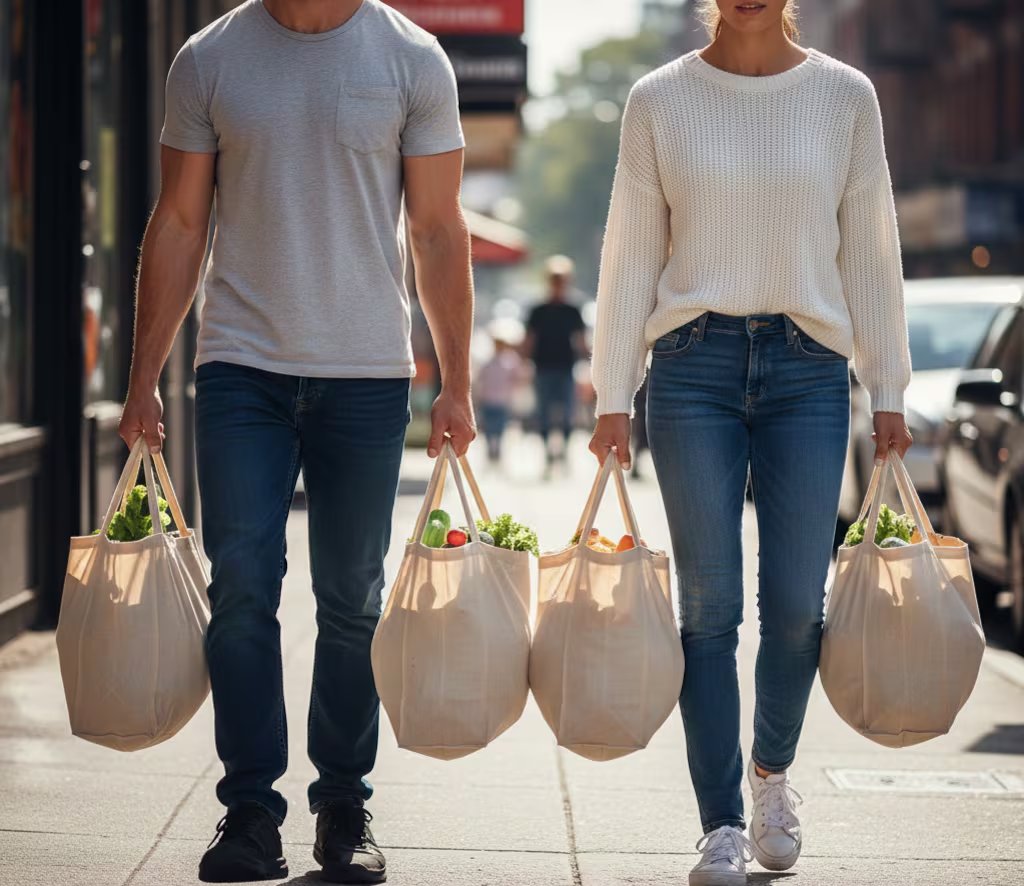 Integrar variantes como transportar bolsas del supermercado permite aplicar los principios del ejercicio en contextos reales, facilitando la transferencia de sus beneficios a la vida diaria (Imagen Ilustrativa Infobae)